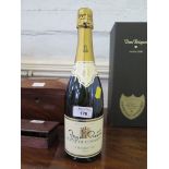 A bottle of House of Commons (J. Lemoine) champagne, the label signed by Margaret Thatcher