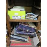 Various albums of photographs, postcards and ephemera from the 1960s and a box of postcards
