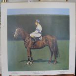 Bryan Organ Aldaniti - Bob Champion Up Mounted print signed in pencil by the artist and Bob