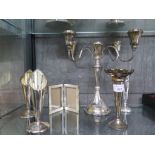 A collection of silver plate