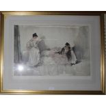 After Sir William Russell Flint Memorising Act II Limited edition print 8/850. 38cm x 57cm