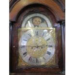 A late George III crossbanded mahogany longcase clock,inscribed Edmund Martin, London, the