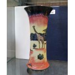 A Moorcroft Samburu Giraffes Dusk design vase, signed by Sue Barnsley, A. Davenport and Clare