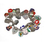 A souvenir charm bracelet