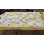 A Royal Albert silver maple pattern part dinner service including tureen and soup bowls (44 pieces)