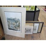 Various framed or mounted photographs including Frank Meadow Sutcliffe of Whitby, Peter Chadwick