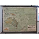 An Austrian map of Australia and Polynesia, published by Freytag-Brendt and Artaria, Vienna, 77cm