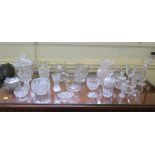 A collection of glassware, including vases, tankards, jugs, ring holders and a Ralph Lauren