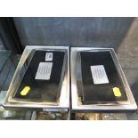 A boxed pair of photo frames by Isabel Cabanillas S.A. 10cm x 18cm