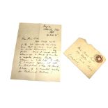 A signed handwritten letter from Robert Donat to Miss Bessie Luce in Liverpool, dated 29 July 1929