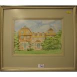 John Doyle Eton College from the Docks Pencil drawing Signed J. Manley, Eton label on reverse 29cm x