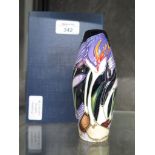 A limited edition Moorcroft Priceless Saffron design vase 2 of 30, 12.5cm high in original box