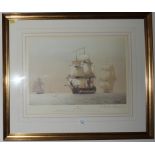 Derek G.M. Gardner 'Orion' - A 74 gun ship of the line 535/750 print, signed in pencil in margin,