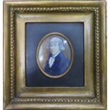 Attributed to Horace Hone. A.R.A. (1754 - 1825) Portrait miniature of Judge Francis Noble, (died 9th