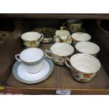 A Royal Winton Evesham pattern part tea service, with six teacups and saucers, four tea plates and
