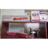 Dinky Supertoys 983 Car Carrier with trailer in original box and a Mamod T.E.1 Traction Engine