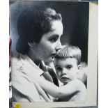 After Sanford H. Roth Photograph of Elizabeth Taylor and son Mike Jnr bears signature S.H. Roth,
