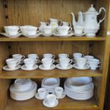 A Mayfair china floral pattern, tea, coffee and dinner service, for twelve place settings