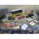 Dinky Toys: 283 B.O.A.C. Coach in original box, 36g Taxi, Austin Healey, M.G. Midget, Austin Taxi,