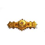 A 15 carat gold Victorian bar brooch having locket back