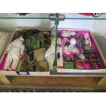Action Man: One doll and selection of leaflets with accessories including ammo box, guns, skiis,