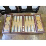 A King Arthur themed backgammon set