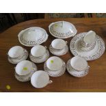 A Coalport Countryware part tea and dinner service, including teapot, bowls, avocado bowls and