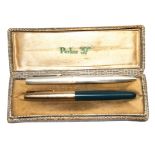 A Tiffany & Co silver ballpoint pen, and a Parker '51' in original box