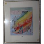 •Humphrey Spender Gravel pit in rainbow colours Watercolour and gouache Signed and dated 1967 50cm x