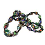 A long Venetian Millefiori necklace