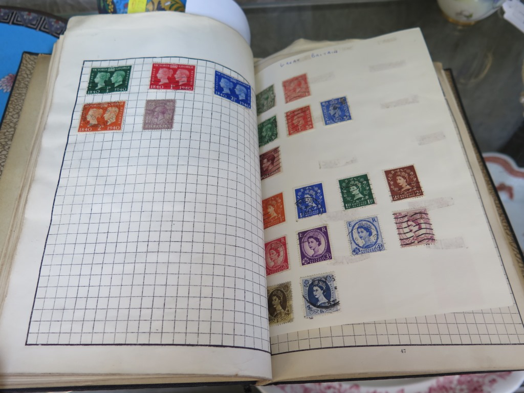 A Wanderer stamp album with World postage stamps