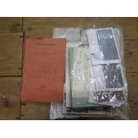 A collection of photographs and postcards, some World War I also aviation including British United