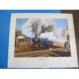 John Austin 'Accelerating the Goods' Limited edition print signed in pencil 37cm x 56cm unframed,