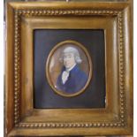 Attributed to Horace Hone. A.R.A. (1754 - 1825) Portrait miniature of Judge Francis Noble, (died 9th