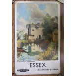 A British Railways poster for Essex, after Edward Wesson, depicting Moulsham Mill, Chelmsford, 101cm