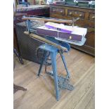 A Hobbies treadle fretmachine, with booklets and patterns