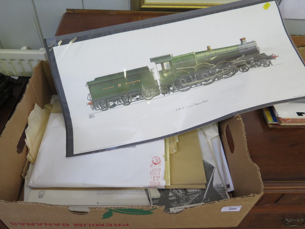 After Geoffrey Wheeler GWR, No.4079 'Pendennis Castle' North Star print Various other prints of