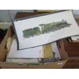 After Geoffrey Wheeler GWR, No.4079 'Pendennis Castle' North Star print Various other prints of