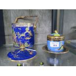 Carlton Ware (Wiltshaw & Robinson) profusely decorated with enamel and gilt, pagoda and blossom