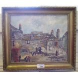 Stella Mary Edwards (Yram Allets) St Ives Sloop Inn Oil on board, signed Allets 24cm x 30cm