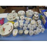A large collection of Royal Worcester Evesham pattern dinner and tablewares