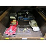 Five Franklin Mint models including Mercedes-Benz Roadster and Volkswagen Sedan (5)