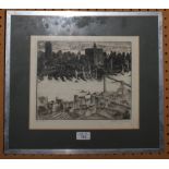 Margaret Lowengrund (1902-1957) Manhattan Etching, signed and inscribed 22cm x 26cm