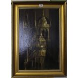 Sheriden View of a Cathedral Oil on board, signed, 61cm x 40cm