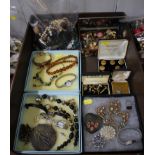 A large collection of costume jewellery