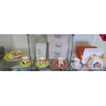 A Wedgwood Clarice Cliff Crocus pattern tea for two teapot, with certificate and original box,