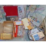 Postage Stamps: a box of Great Britain and world, including cancellations, covers etc.