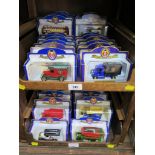 Sixty-six Oxford Die-cast models, including vans, double decker buses and other vehicles, all with
