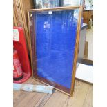 A modern glazed hanging collector's cabinet with narrow glass shelves, 65 cm wide, 95.5 cm high,
