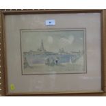 Michael Brockway San Giorgio from the Schiavone Watercolour Signed and labelled on the reverse 17